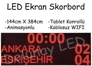 LED Ekran Skorbord Tablet PC Kontrollü