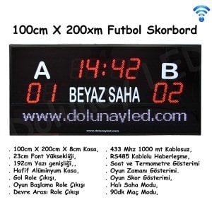 Futbol Skorbordu 100cm x 200cm