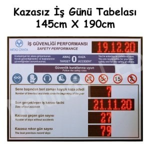 Kazasız İş Günü Tabelası P10