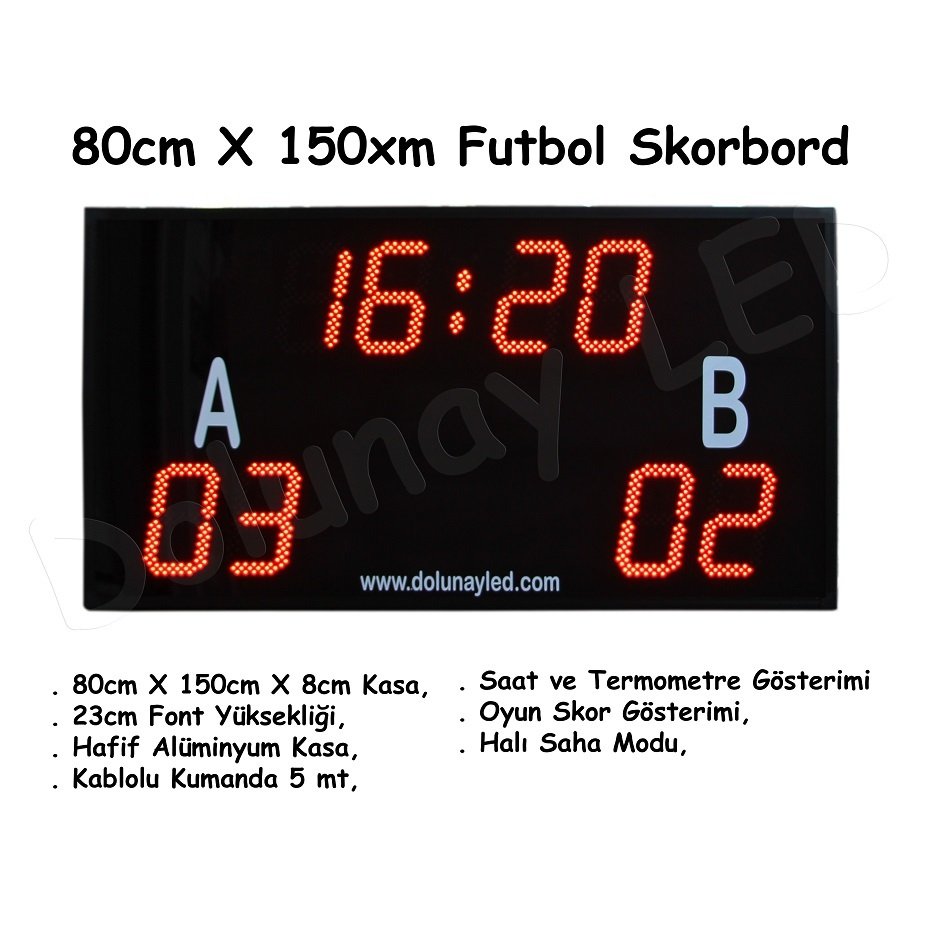 Futbol Skorbordu 80cm x 150cm