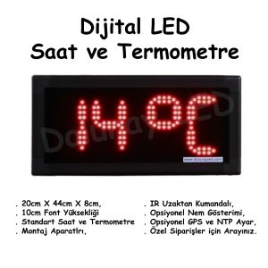 Dijital Saat Termometre 10cm