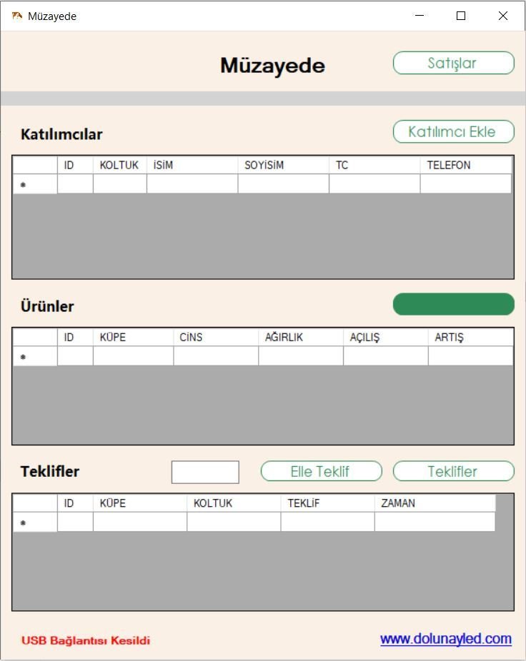 Dijital Müzayede Teklif Sistemi