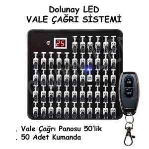 Vale Çağrı Sistemi Panosu ve 50 Buton