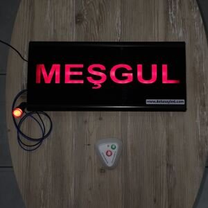 Meşgul Tabelası Uzaktan Kumandalı