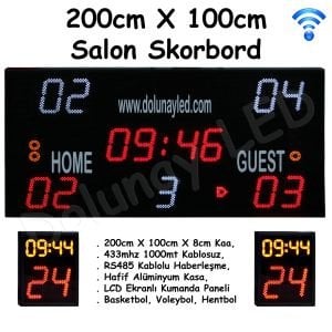200 x 100 cm Salon Skorbord