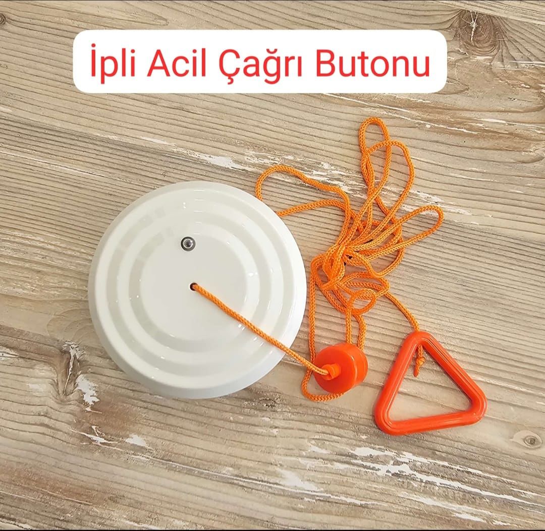 Acil Çağrı İpli WC Butonu Tavan Montajlı,
