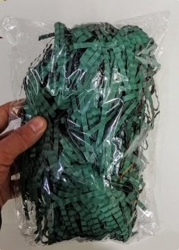 50 Gr. Renkli Pelur Kırpık Kağıt Rafya Asetat Kutu Taban Süsü