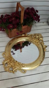 Polyester Aynalı Tepsi / Supla Altın