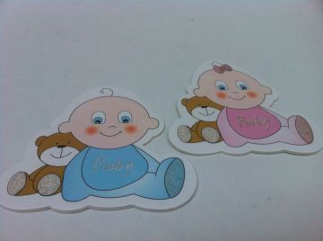 10'lu Decota Sticker (ayıcık figürlü bebek stiker)