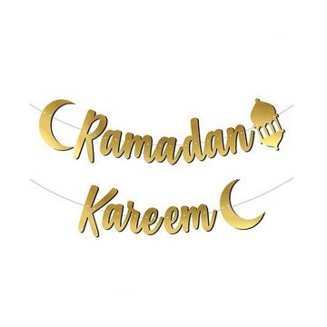 Ramadan Kareem Kaligrafi Uzar Süs (Ramazan desenli)