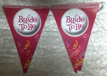 Bride To Be yazılı kağıt flama bayrak