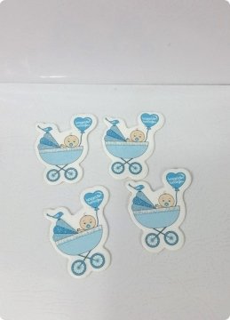 50 li Hoşgeldin Bebeğim Kalp Balonlu Puset Decota Karton
