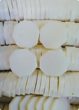 Altıgen Köşeli Kokulu Beyaz Sabun (5,5x1cm)