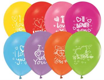 10'lu I Love You Balon Pakedi