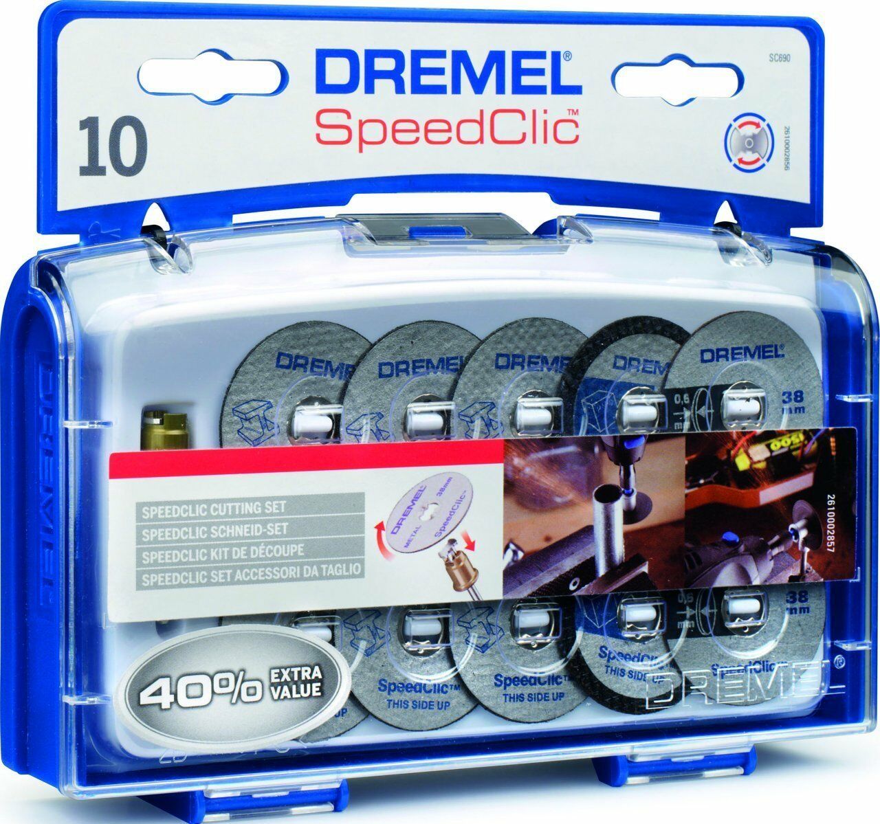 DREMEL SC690 SpeedClic 10 Adet Kesme Aksesuar Seti + Mandiren