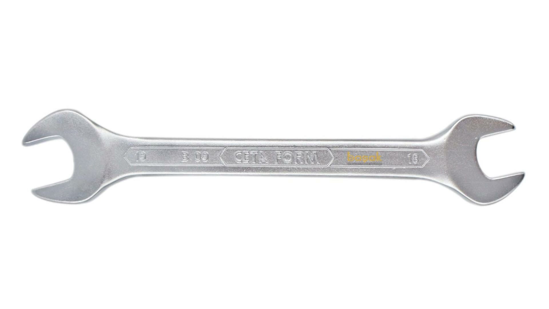 Ceta Form 18 x 19 mm  Uzun Açık Ağız Anahtar B09-1819