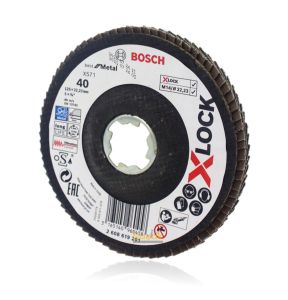 Bosch X-LOCK 125 mm 40 Kum Best Serisi Metal Flap Disk 2608619201