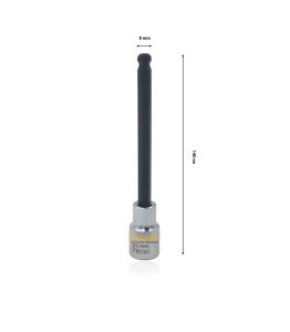 Ceta Form 1/2” 8 mm Ekstra Uzun Tip Topbaşlı Allen Uçlu Lokma C28S-HB08XL