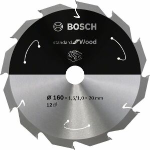 Bosch 160*20 mm 12 Diş Akülü Makineler için Ahşap Testere Bıçağı 2608837675