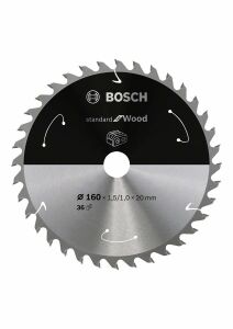 Bosch 165*20 mm 36 Diş Akülü Makineler için Ahşap Testere Bıçağı 2608837677
