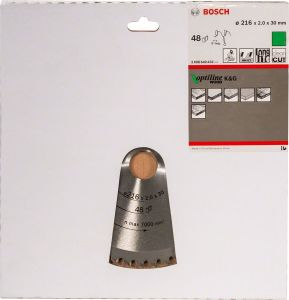 Bosch Optiline 216x30 mm 48 Diş Ahşap için Daire Testere Bıçağı 2608640432