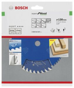 Bosch Ahşap Daire Kesme Bıçağı 130*20 mm 36 Diş Expert 2608644007