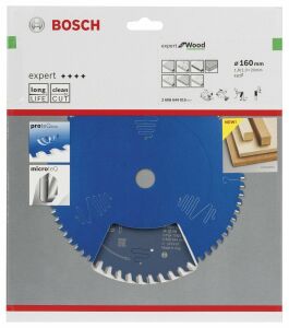 Bosch Ahşap Daire Kesme Bıçağı 160*20 mm 48 Diş Expert 2608644015