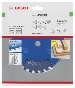 Bosch Ahşap Daire Kesme Bıçağı 130*20 mm 24 Diş Expert 2608644006