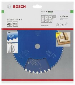Bosch Ahşap Kesme Daire Testere Bıçağı 184*20 mm 40 Diş Expert 2608644039