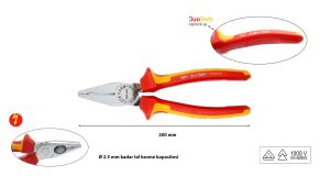 Ceta Form 200 mm 1000 volt VDE İzoleli Kombine Pense G10-18-0200