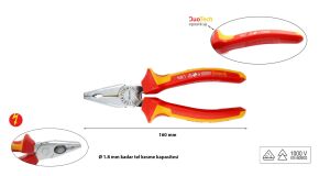 Ceta Form 160 mm 1000 volt VDE İzoleli Kombine Pense G10-18-0160