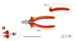 Ceta Form 160 mm 1000 volt VDE İzoleli Yan Keski G12-18-0180