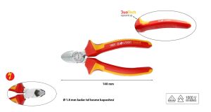 Ceta Form 140 mm 1000 volt VDE İzoleli Yan Keski G12-18-0140