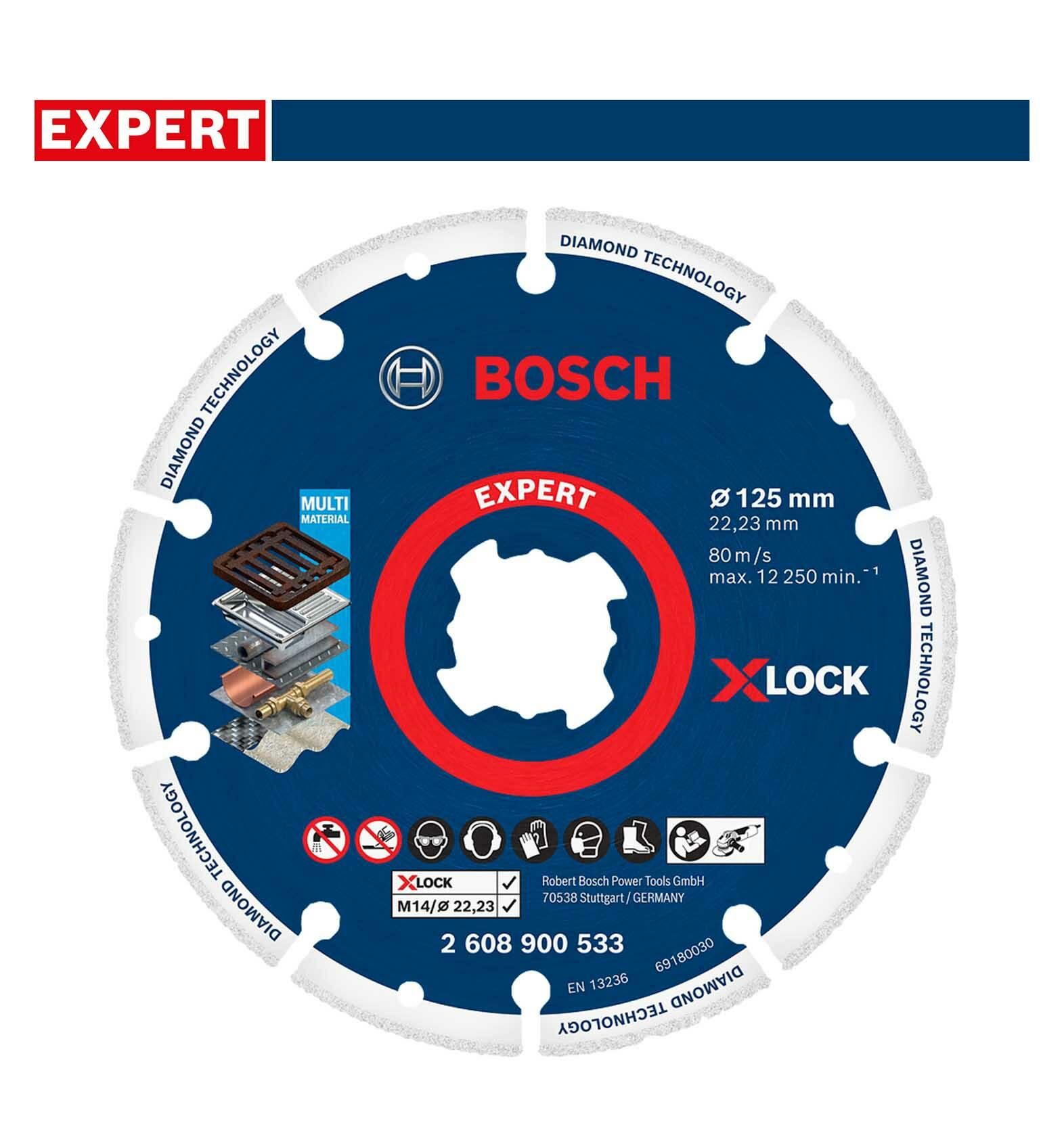 Bosch X-LOCK 125mm Elmas Metal Disk 2608900533