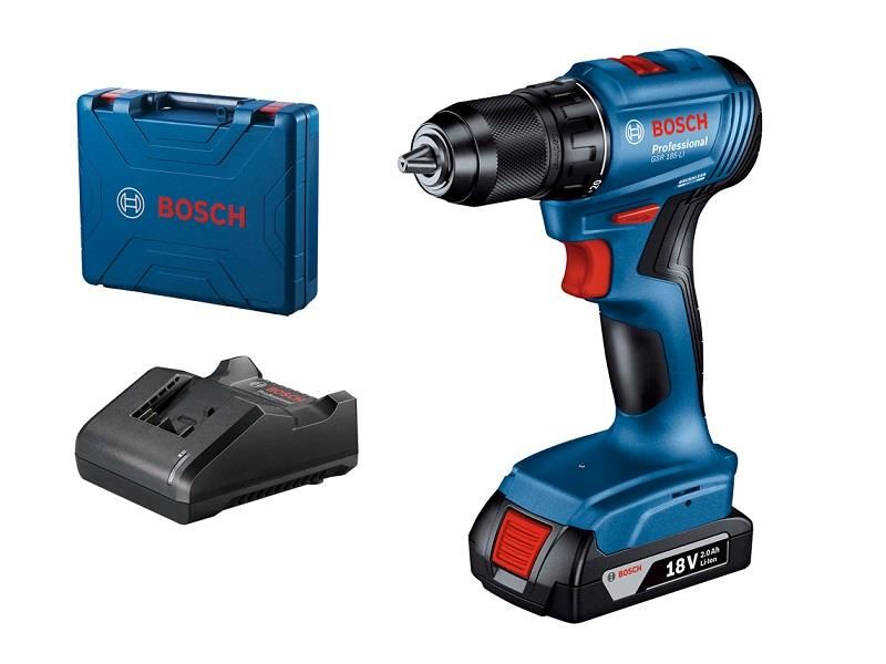 Bosch GSR 185-LI 18V Tek Akülü Vidalama Makinesi 2 Ah 06019K3001