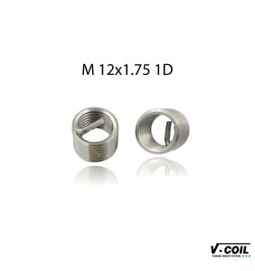 V-Coil M 12x1,75 Tırnaklı 1,0D Helicoil Yay İnox (1 Adet) 07221