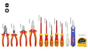 Ceta Form 12 Parça 1000 volt VDE Pense Tornavida Seti Deri Çantalı G99-18-W12PH