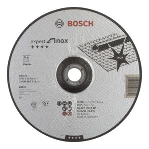 Bosch 230x1,9 mm Expert Inox Kesme Taşı Rapido Bombeli 2608600711