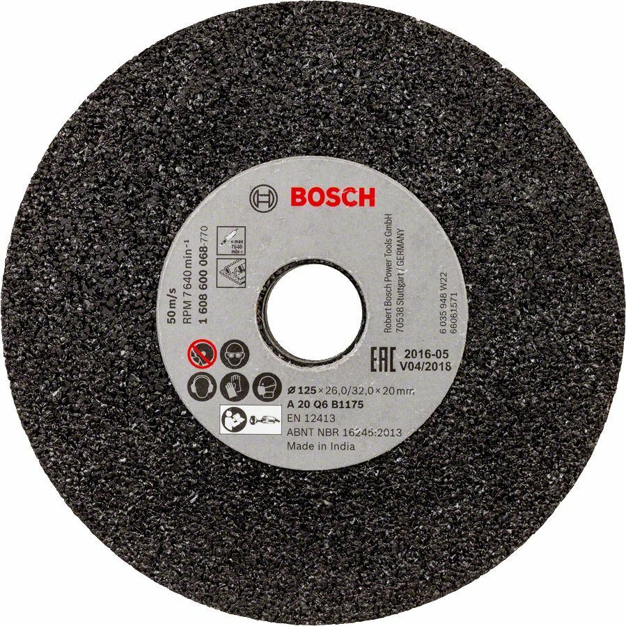 Bosch GGS 6 S İçin 125 mm 20 Kum Zımpara Taşı C 1608600068