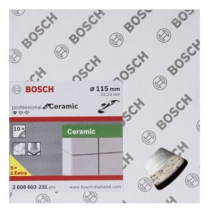 Bosch 9+1 Ekonomik Paket 115 mm Seramik Kesme Diski 2608603231