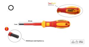 Ceta Form 5 mm 1000 Volt VDE İzoleli Allen Tornavida G06-050-080