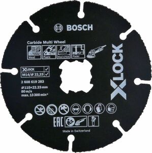 Bosch X-LOCK Carbide Multi Wheel 115 mm 2608619283