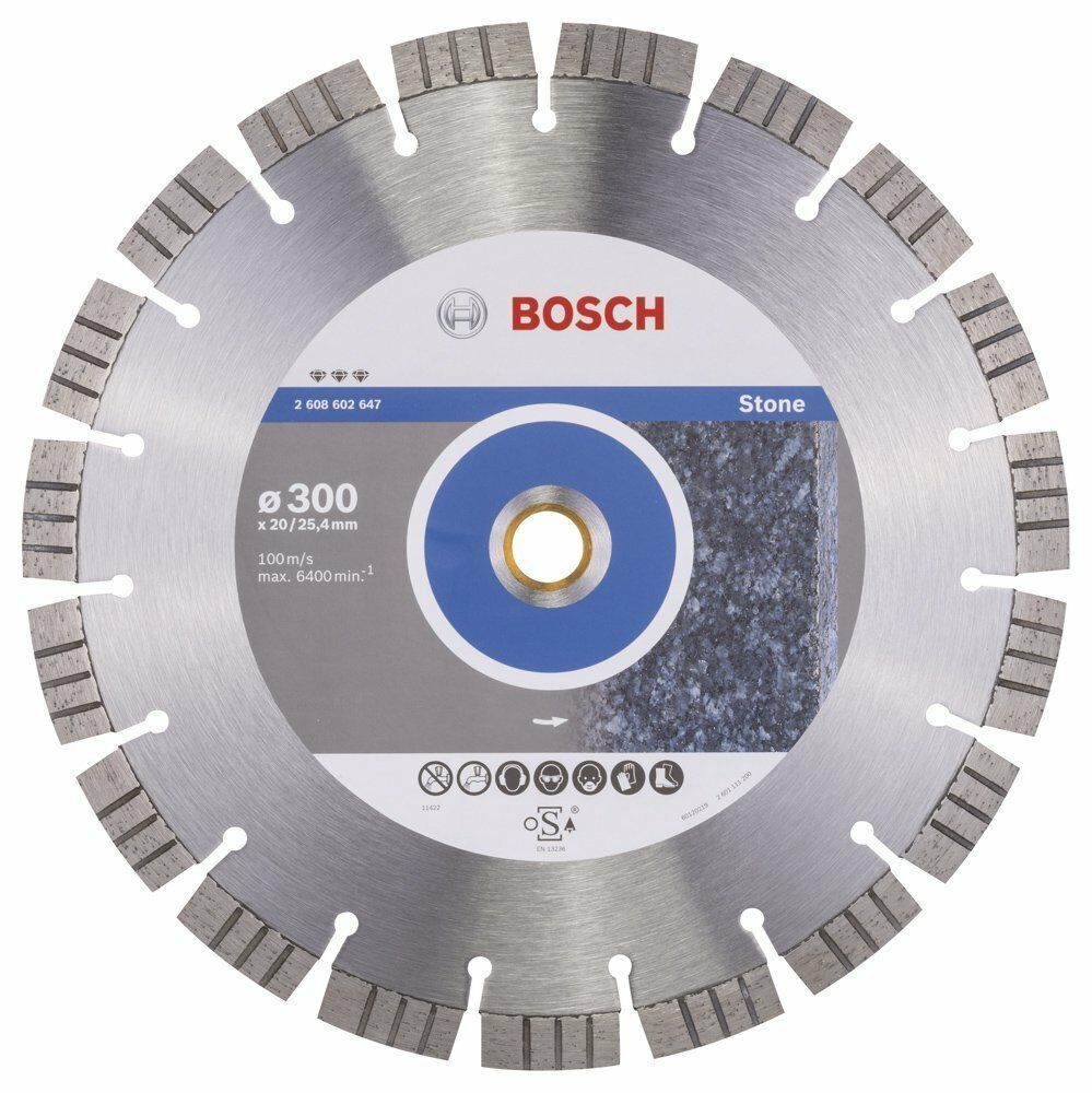 Bosch Best 300 mm Doğal Taş ve Granit Elmas Kesici Disk 2608602647