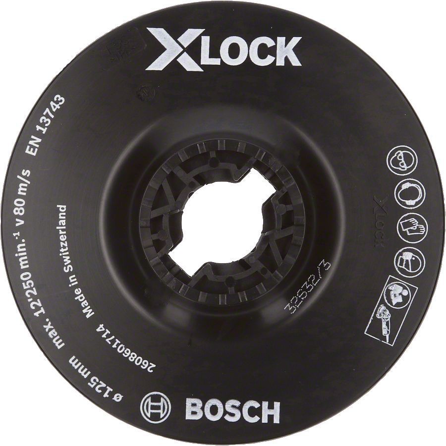 Bosch X-LOCK 125 mm Fiber Disk Yumuşak Taban 2608601714