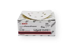 Bosch C450 125 mm 8 Delikli 320 Kum Zımpara Kağıdı 50'li 2608621747