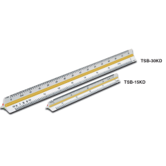 Kaidan Skalalı Üç Köşeli(Triangular) Ölçekli Cetvel