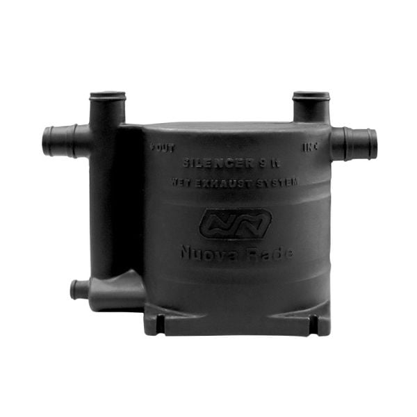 Boat Exhaust Silencer 9lt, Oval, Black