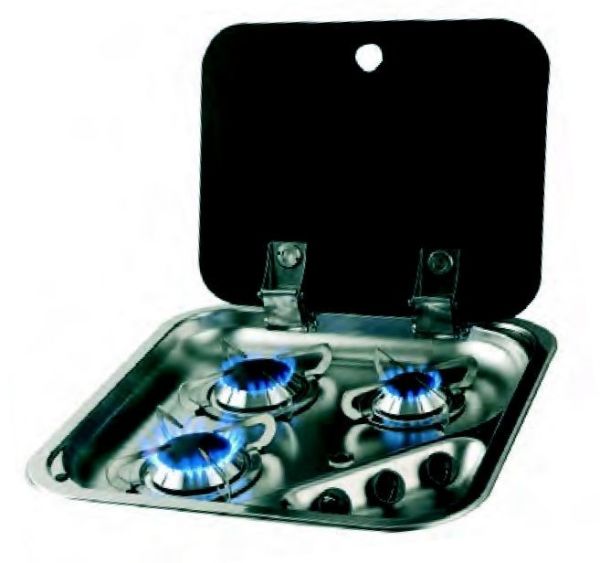 Üçlü Kapaklı Gömme Ocak