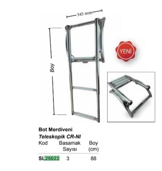 Bot Merdiveni Teleskopik CR-NI