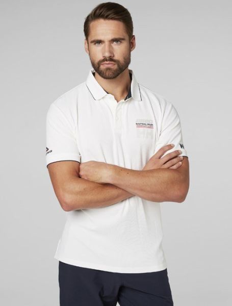 HH HP RACING POLO ERKEK TİŞÖRT, Off White